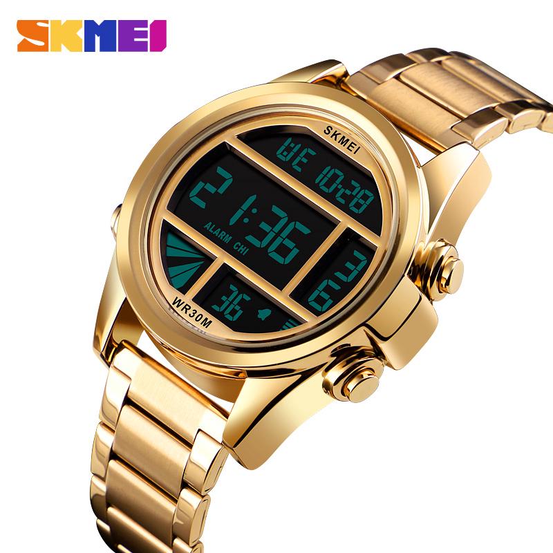 สินค้า SKMEI 1448 บุรุษนาฬิกาแฟชั่นใหม่กันน้ำดิจิตอลนาฬิกาสปอร์ตส่องสว่างนาฬิกาแบรนด์หรูอิเล็กทรอนิกส์นาฬิกาข้อมือ