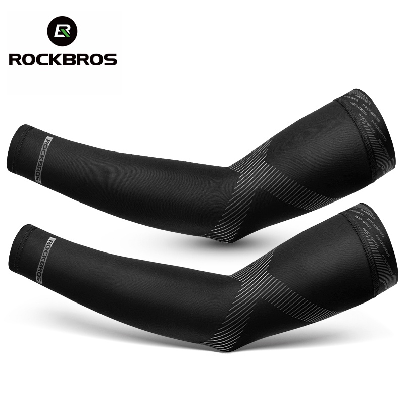 【TH Delivery】ROCKBROS 1 ปลอกแขน ผ้าเรยอน กันแดด ป้องกันรังสียูวี เหมาะกับฤดูร้อน สําหรับผู้ชาย และผู้หญิง ขับขี่