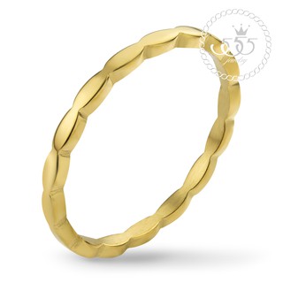 555jewelry แหวนสแตนเลส สำหรับผู้หญิง ดีไซน์สวยเก๋ รุ่น MNR-190G - แหวนผู้หญิง แหวนแฟชั่น แหวนสวยๆ (R21)