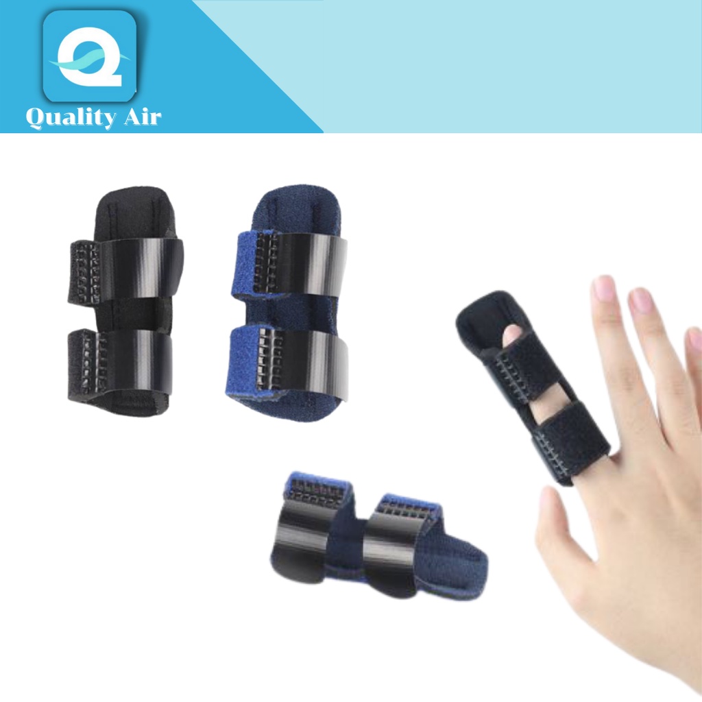 รูปภาพสินค้าแรกของFinger splint อุปกรณ์ดามนิ้ว1ชิ้นสีดำ