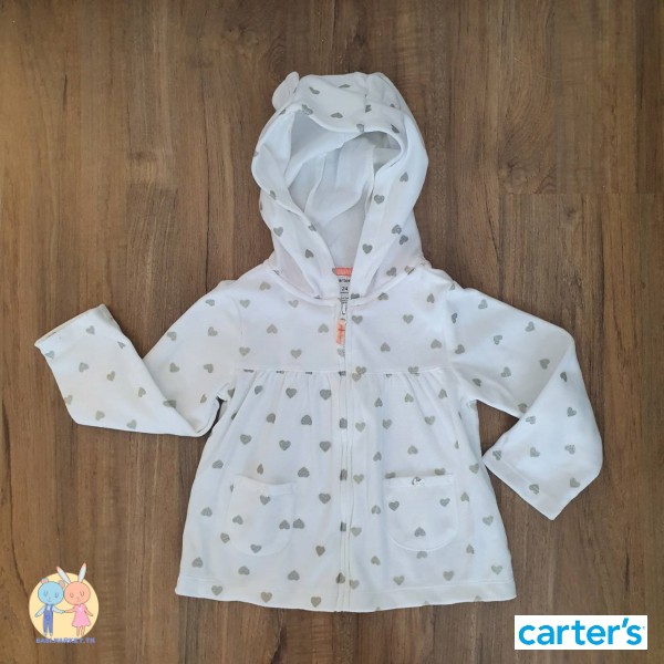 แจ็กเกต-ฮูดดี้หูหมีขาว-ลายหัวใจ-แบรนด์-carters-ของใหม่