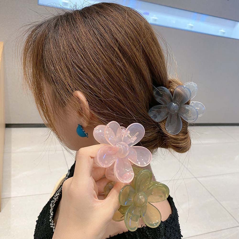 danilo-girls-ladies-women-hair-claws-elegant-korean-style-flower-hair-clips-flower-shaped-cute-lovely-transparent-fashion-yellow-purple-acrylic-hair-ornaments-multicolor