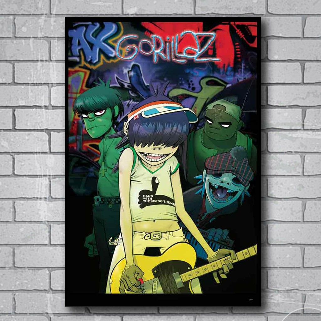 โปสเตอร์-gorillaz-11แบบ-กอริลลาซ-วง-ดนตรี-อัลเทอร์เนทีฟ-ร็อก-รูป-ภาพ-ติดผนัง-สวยๆ-poster-88x60และ76x52ซม-โดยประมาณ