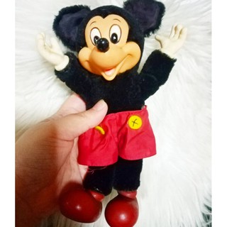 ตุ๊กตา​ มิกกี้เมาส์​ รุ่นเก่า วินเทจ หน้ายาง mickey​mouse​