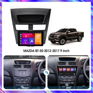 ชุดกรอบหน้าจอวิทยุ 9 นิ้ว สําหรับ MAZDA BT-50 BT50 2012-2017