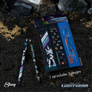 [Lightyear Limited Collection] สติ๊กเกอร์สำหรับpencil [wrap] stickerรุ่นที่1/2 - 1 เซ็ตมี 3 ชิ้น ลอกออกได้ไม่ทิ้งคราบ