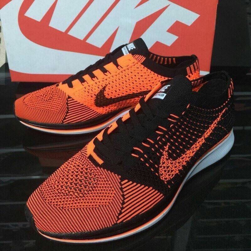 nike-flyknit-racer-ส้ม-ดำ