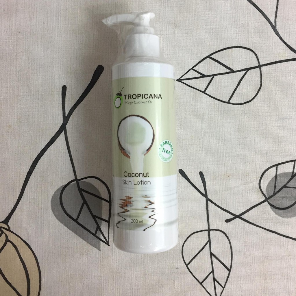 Tropicana Skin Lotion โลชั่นบำรุงผิว น้ำมันมะพร้าว ทรอปิคานา กลิ่น
