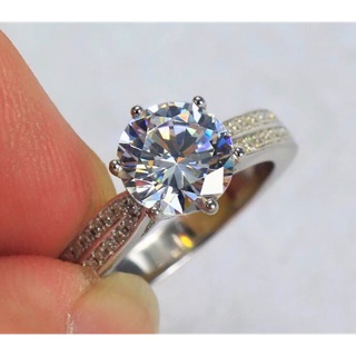 ภาพหน้าปกสินค้าSALE 80% แหวนเพชรสวิส CZ Dimond 1 กะรัต  Silver 925 ที่เกี่ยวข้อง