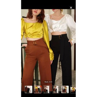 loonnystore blouse pants กางเกงสีดำ