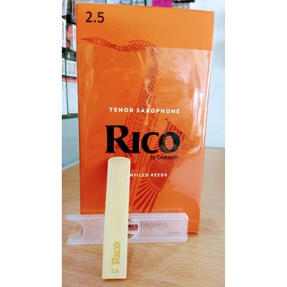 สินค้า ลิ้นแซกโซโฟน เทเนอร์ (Tenor Sax. Reeds) เบอร์ 2.5 RICO (ราคา/อัน)