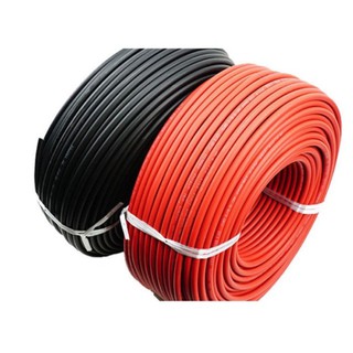 สายไฟDC โซล่าเซลล์ PV1-F สายเดี่ยว ยกม้วน 100 เมตร.ขนาด 4 ตร. มม DC1000V .สายไฟ ผ่าน TUV หรือ IEC