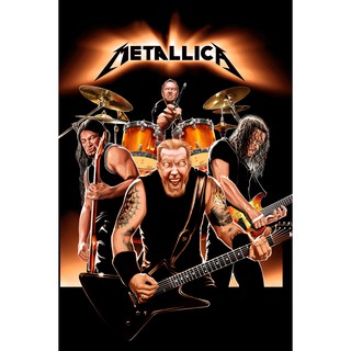 โปสเตอร์ Metallica เมทัลลิกา วงร็อก Rock Music Band Poster รูปภาพ ภาพถ่าย โปสเตอร์วงดนตรี ตกแต่งผนัง ตกแต่งบ้าน วงดนตรี