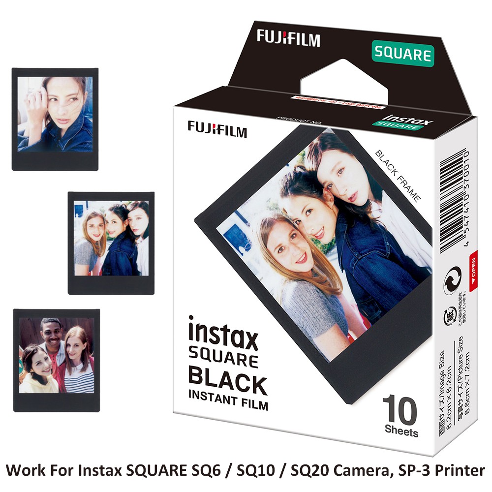 ภาพหน้าปกสินค้าฟิล์มกรอบสีดํา สําหรับกล้อง Fujifilm Instax SQUARE SQ1 SQ6 SQ10 SQ20 20 แผ่น จากร้าน misuta.th บน Shopee