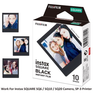 ภาพขนาดย่อของภาพหน้าปกสินค้าฟิล์มกันรอยสีดําสําหรับ Fujifilm Instax Square SQ1 SQ6 SQ10 SQ20 10แผ่น จากร้าน misuta.th บน Shopee