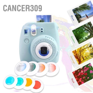 Cancer309 ชุดตัวกรองไฟฉายกล้อง 4 สี สําหรับ Fujifilm Instax Mini 7S 8 8+ 9