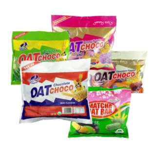 สินค้า พร้อมส่ง 🚘🚘ข้าวโอ๊ต อัดเเท่ง twinfish  ( oat choco)  มี 5 รส คละได้