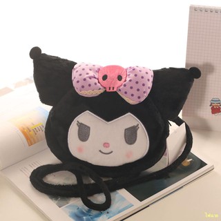 กระโปรงสวยๆ#👍👗ซานริโอ้ สีดำ คุโรมิ การ์ตูน สองชั้น ตุ๊กตา กระเป๋าสะพายไหล่ข้างเดียว กระเป๋าเก็บของ สาวน่ารักญี่ปุ่น กร