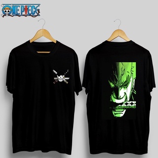 เสื้อยืดสําหรับผู้ชาย♗O.One Piece x Anisthetics - เสื้อยืด Zoro Anime Shirt สําหรับผู้ชาย/เสื้อ uii