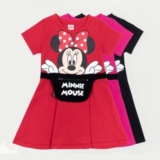 Disney Minnie Mouse Girl Dress - ชุดเดรสเด็กผู้หญิงดีสนีย์ มินนี่เมาส์ สินค้าลิขสิทธ์แท้100% characters studio