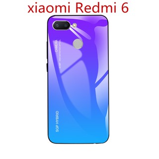 เคสสำหรับ Xiaomi Redmi 6 สีไล่โทนสี