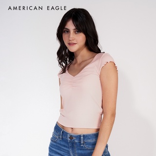American Eagle Cinch-Front Tee เสื้อยืด ผู้หญิง   (EWTS 037-8241-610)