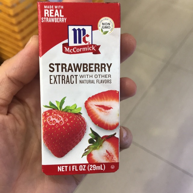 McCormick Strawberry Extract 29ml. กลิ่นสตรอเบอรี่ Shopee Thailand