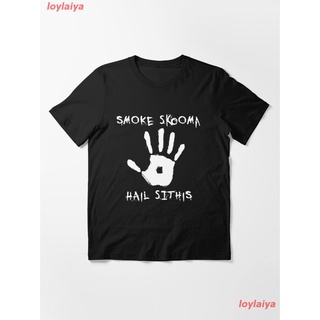 SMOKE SKOOMA HAIL SITHIS Essential T-Shirt เสื้อยืดผู้ชาย ลายการ์ตูนพิมพ์ลายเสื้อลายการ์ตูนผู้หญิง เสื้อคอกลม สินค้าพร้อ