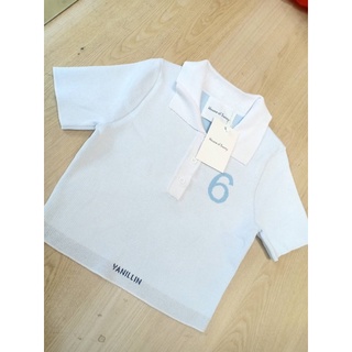 V6 Crop | เสื้อครอปไหมพรมทอแน่น