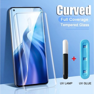 Full Cover UV Curved Tempered Glass For Xiaomi Mi 11 12X 12S Ultra 10 Pro Screen Protector Civi MIX 4 Note 10 Lite CC9 Pro Film