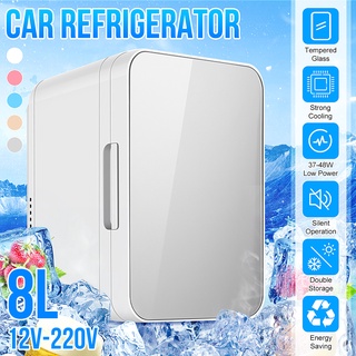 ตู้เย็น ขนาดเล็ก 8 ลิตร แบบพกพา 12V AC DC สําหรับบ้าน ออฟฟิศ