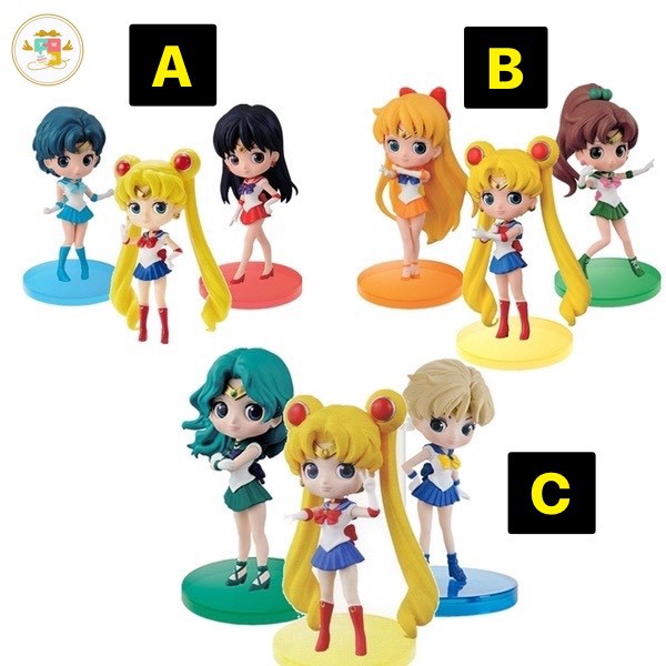 ภาพหน้าปกสินค้าQPosket Sailor Moon figure model โมเดล เซเลอร์มูน ฟิกเกอร์ 3 ชิ้น/เซ็ต (A/B/C) ของเล่น ของสะสม ของขวัญ จากร้าน pattrawuth บน Shopee