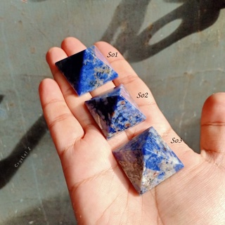 โซดาไลต์| Sodalite 🌈 #pyramid รหัส So1, So2, So3