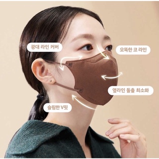 ภาพขนาดย่อของภาพหน้าปกสินค้าพร้อมส่ง CLA 2D mask สีใหม่มีไซส์ S/M/L รุ่นใหม่ slim fit ทรง v-shape (5ชิ้น/ซอง) จากร้าน kittykoreashop บน Shopee ภาพที่ 2