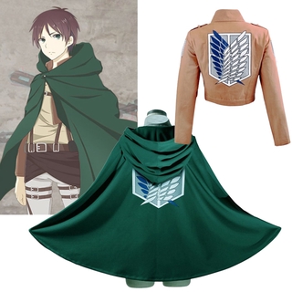 MIKASA เสื้อคลุม ลายคอสเพลย์ Attack On Titan เสื้อคลุม อนิเมะ