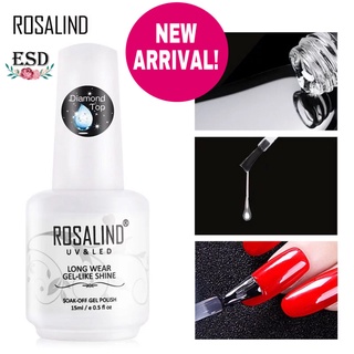 Rosalind Diamond Top Coat 15 /10 /7 ml. / ไดมอน ท็อปโค๊ด ท็อปแข็ง.เงาสวย ทนรอยขีดข่วน ขนาด 15 /10 /7 ml.