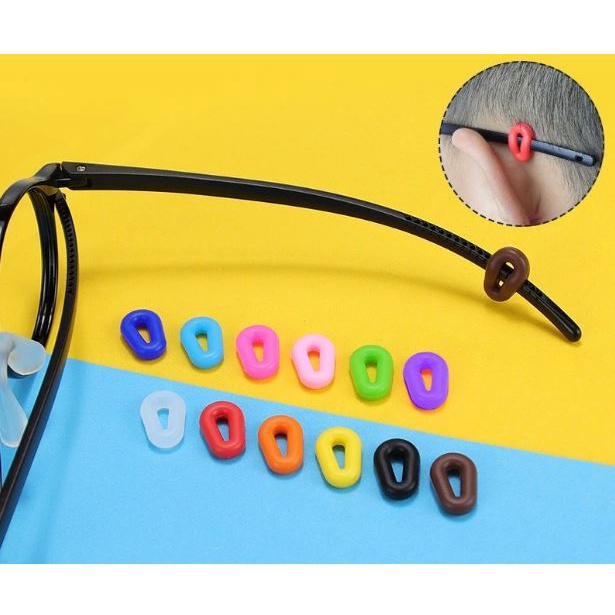 ภาพหน้าปกสินค้าทรงรี ซิลิโคนเกี่ยวขาแว่น (ทรงรีโปร่งจิ๋ว) หลากสี ขนาดเล็ก เกี่ยวขาแว่นตา ลดแว่นหลวม แว่นตา