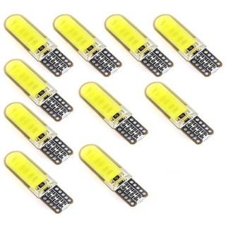 หลอดไฟรถยนต์ T 10 W 5 W COB LED 10 ชิ้น