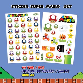 🌈sticker mario set ตกแต่งไดอารี่🌟