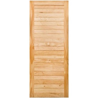 MODERN DOORS 80X200CM NT SPRICE24 NZ PINE-WD DOOR ประตูไม้สน MODERN DOORS SPRICE 24 80x200 ซม. สีธรรมชาติ ประตูบานเปิด ป