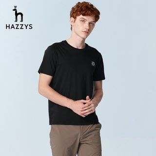 [S-5XL] Hazzys เสื้อยืดลําลอง ผ้าฝ้าย แขนสั้น คอกลม พิมพ์ลาย แฟชั่นฤดูร้อน สําหรับผู้ชาย