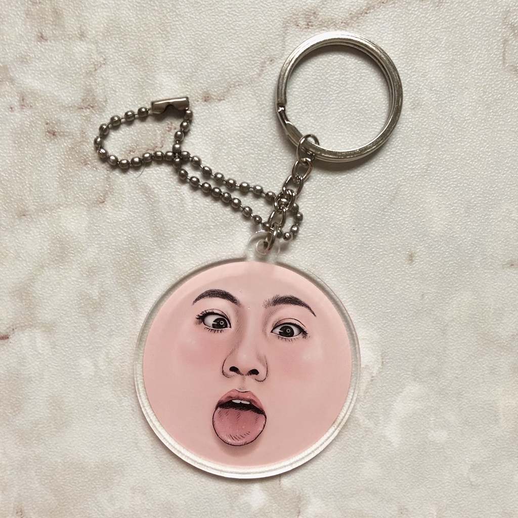 พวงกุญแจ-key-ring-funny-face