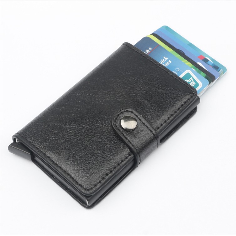 รูปภาพสินค้าแรกของ(พร้อมส่ง) กระเป๋าสตางค์ กระเป๋าตัง กระเป๋าใส่บัตร มีช่องใส่บัตร RFID ป้องกันการขโมยข้อมูล ใบเล็ก