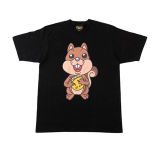 เสื้อยืดผ้าฝ้ายพิมพ์ลาย◄℗ↂDrew House Justin Bieber with Brown Squirrel nut print short sleeve t-shirt for men and women