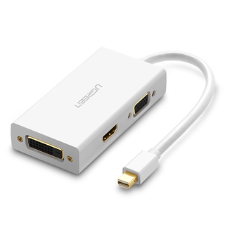 ภาพหน้าปกสินค้าUgreen สายเคเบิลแปลง Thunderbolt 1/2 Mini Displayport DP เป็น HDMI VGA DVI สีขาว ที่เกี่ยวข้อง