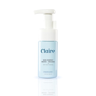 โฟมล้างหน้า Claire Skin Energy Micro mousse 100ml.