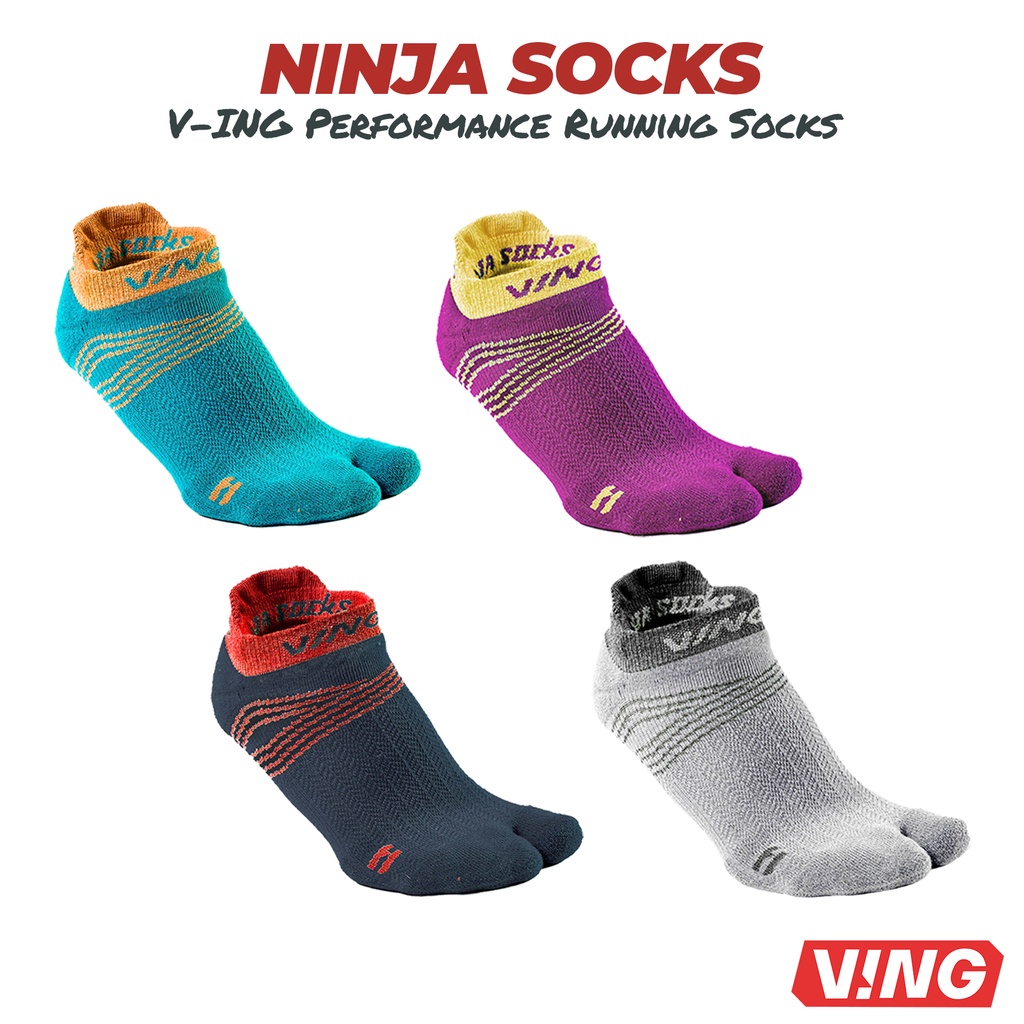 ภาพหน้าปกสินค้าV-ING PERFORMANCE Ninja Socks - ถุงเท้า 2 นิ้ว สำหรับใส่รองเท้าแตะวิ่ง