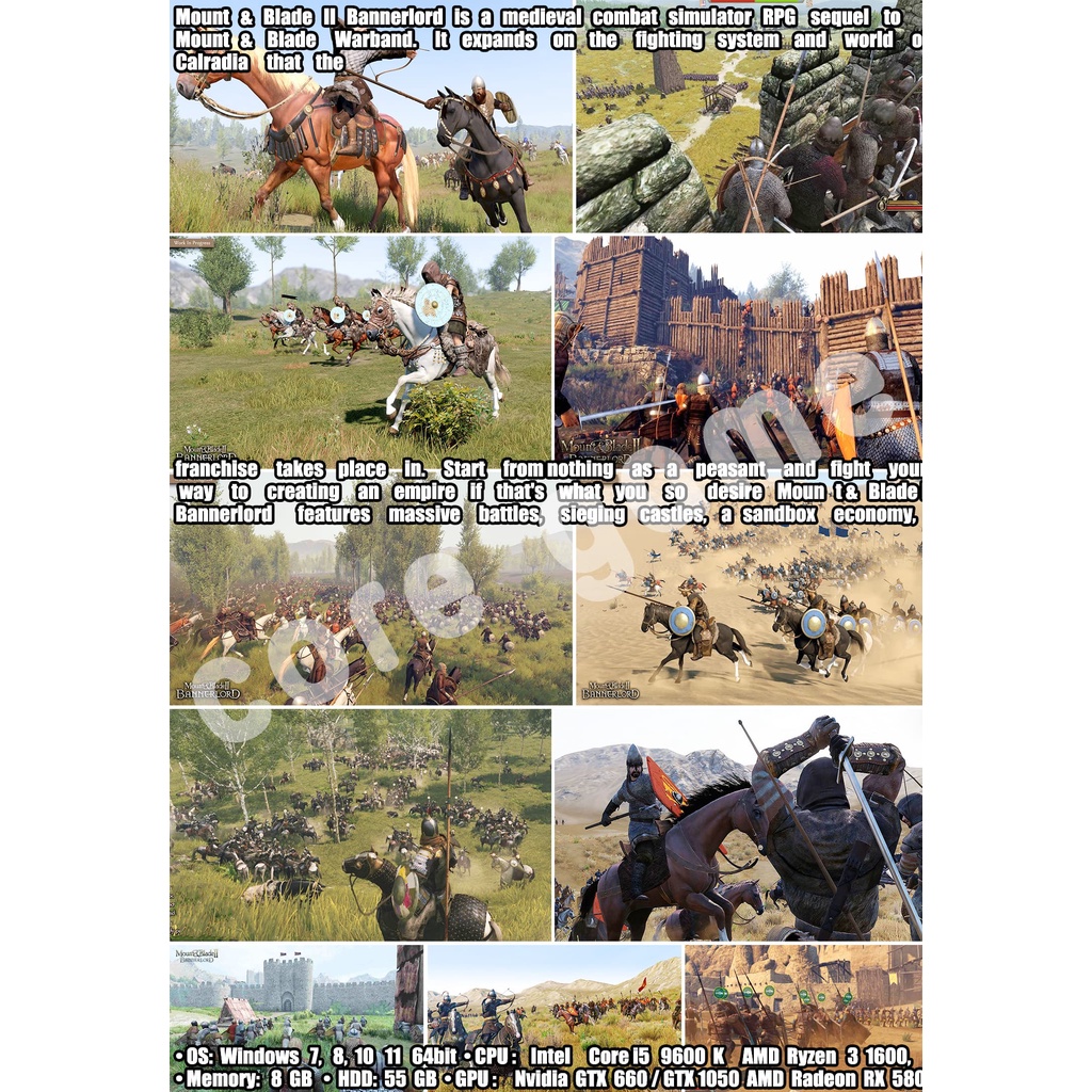 mount-amp-blade-bannerlord-แผ่นและแฟลชไดร์ฟ-เกมส์-คอมพิวเตอร์-pc-และ-โน๊ตบุ๊ค