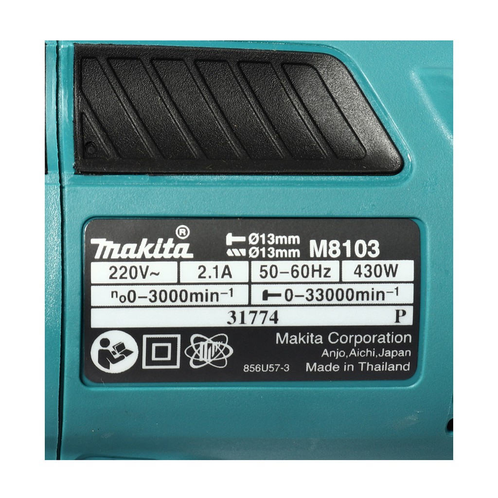 makita-m8103kspb-สว่านกระแทก13มิล-กล่อง-อุปกรณ์