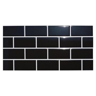 Wall tile WALL TILE EASTMAN MILLA BRICK 30X60CM 1.44M2 BLACK Floor and wall tiles Floor wall materials กระเบื้องผนัง กระ